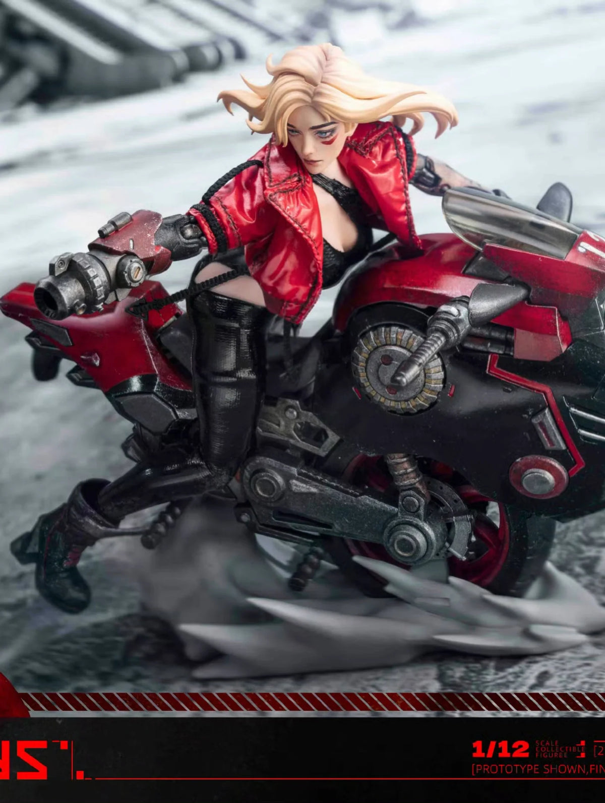 Preventa Figura y Vehículo Biker Girl (set) - Fantasy Alphabet Series V marca Fog Toys EA-03 escala 1/12