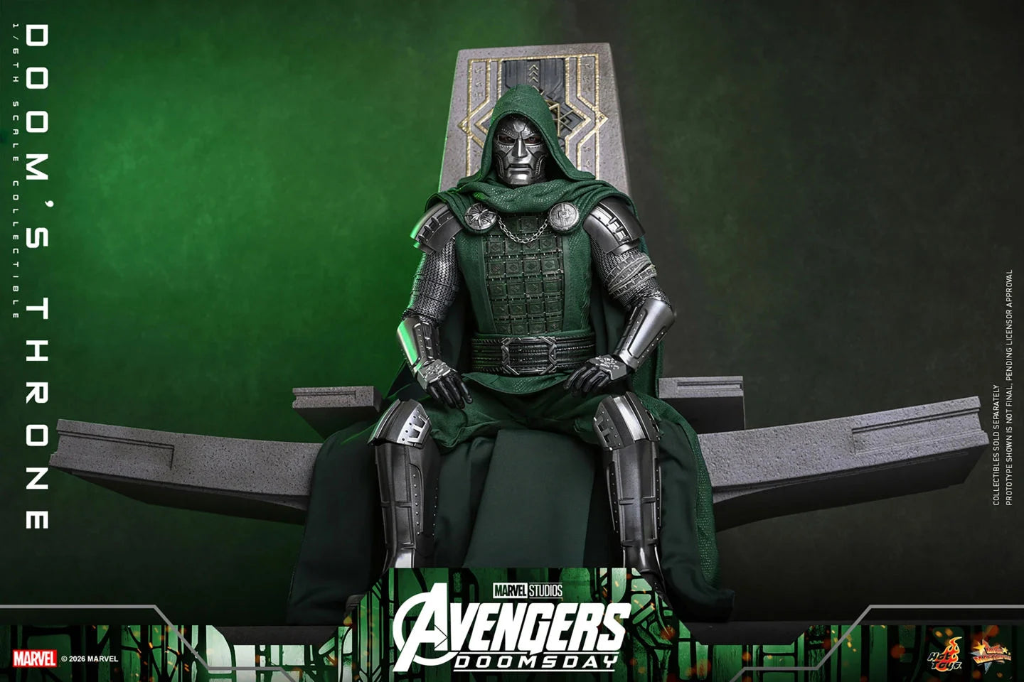 Preventa Trono de Doom / Doom's Throne - Avengers: Doomsday marca Hot Toys ACS016 escala 1/6