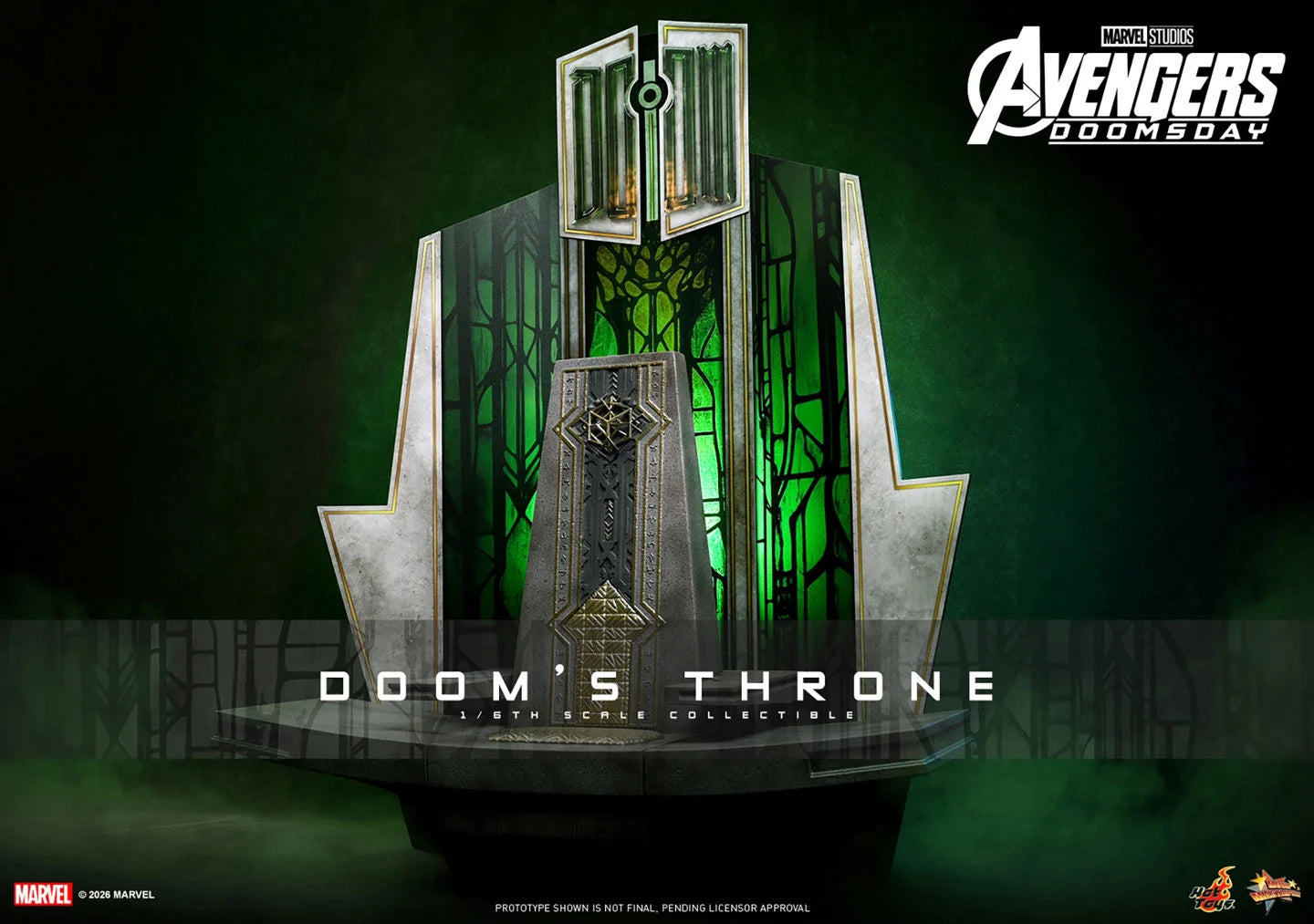 Preventa Trono de Doom / Doom's Throne - Avengers: Doomsday marca Hot Toys ACS016 escala 1/6