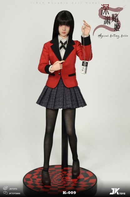 Preventa Figura Yumeko Cosplay - Abyssal Betting Belle marca JKToys K-009 escala 1/6