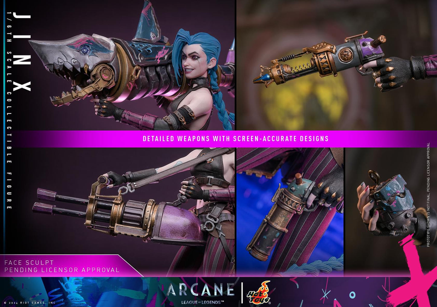 Preventa Figura Jinx - Arcane marca Hot Toys TMS137 escala 1/6