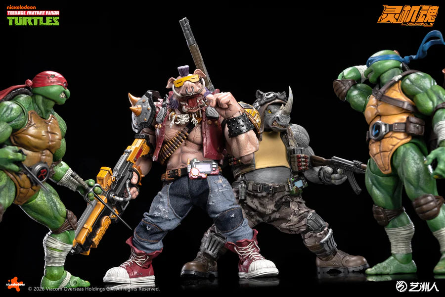 Preventa Figura Rocksteady - TMNT marca LINGJIHUN LJ004A escala 1/12