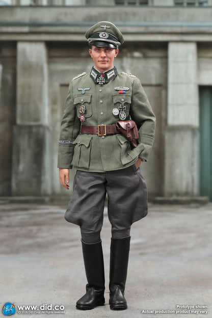 Preventa Figura Officer Otto Remer - WWII German Wehrmacht marca DID D80194 escala 1/6
