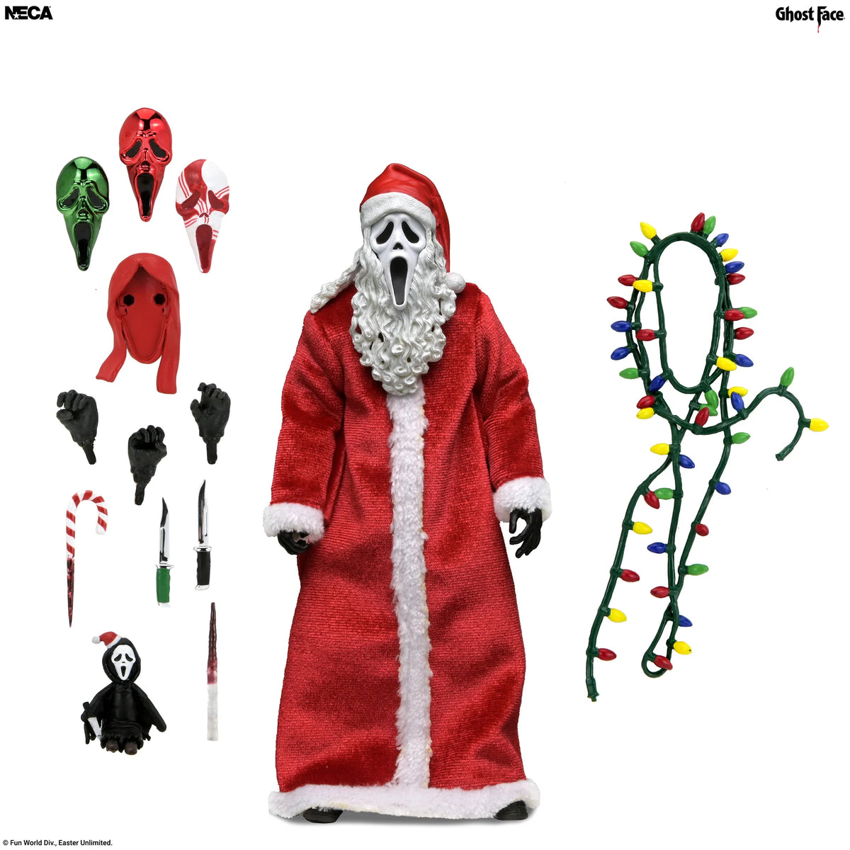 Preventa Figura Ultimate Ghost Face (Santa's Slay) - Ghost Face - marca Neca (7 pulg.)