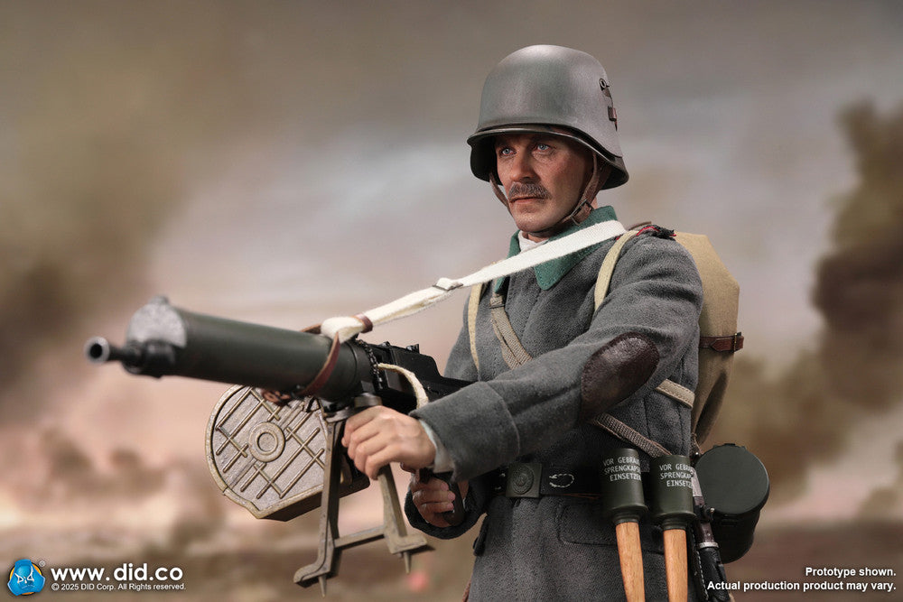 Preventa Figura Arthur - WWI German MG08 Machine Gunner marca DID D11015 escala 1/6