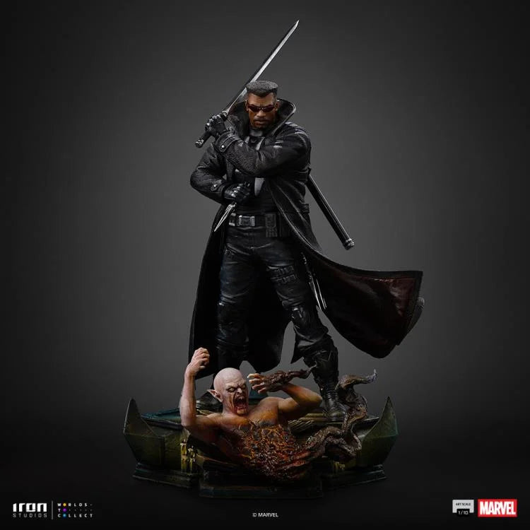 Preventa Estatua Marvel Comics Blade marca Iron Studios escala de arte 1/10