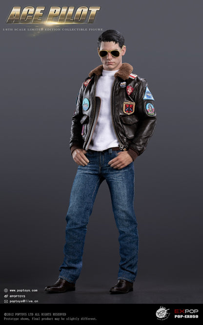 Preventa Figura Ace Pilot (Jacket Edition) marca Poptoys EX059 escala 1/6