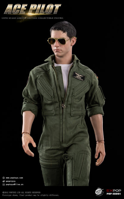 Preventa Figura Ace Pilot (Flight Suit Edition) marca Poptoys EX061 escala 1/6