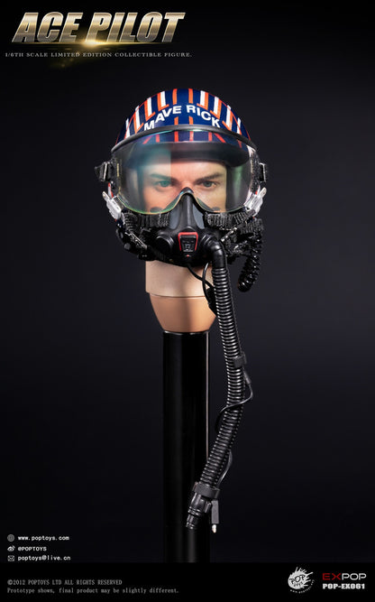 Preventa Figura Ace Pilot (Flight Suit Edition) marca Poptoys EX061 escala 1/6