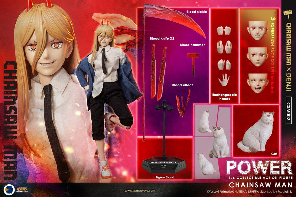 Preventa Figura POWER - Chainsaw Man marca Asmus Toys CSM002 escala 1/6