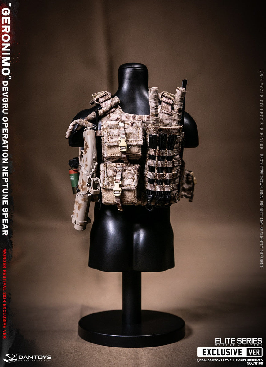 Preventa Figura GERONIMO - DEVGRU Operation Neptune Spear marca DAMTOYS 78106 escala 1/6