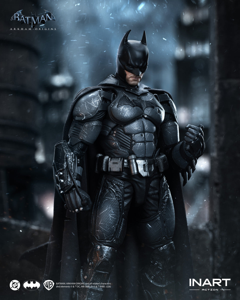 Preventa Figura BATMAN (Battle Damaged version) - Batman Arkham Origins marca INART G0007 escala 1/12