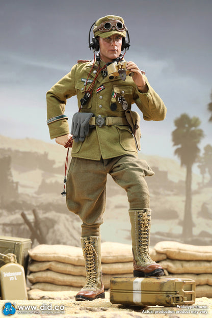 Preventa Figura Ishaan & Panzer Commander (2 cabezas 1 cuerpo) - Stauffenberg - WWII German Africa Corps Supply Duty marca DID V80185 escala 1/6