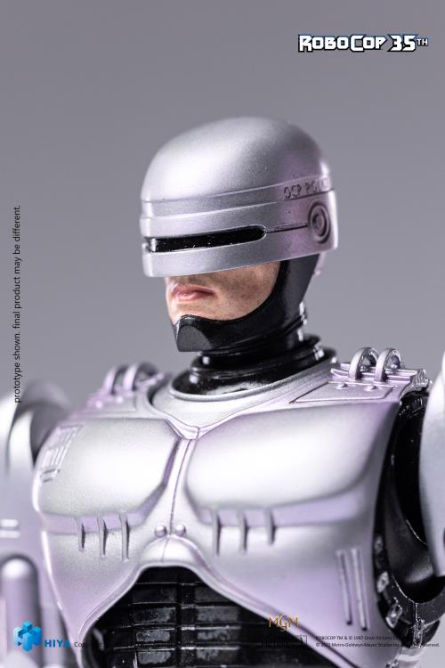 Preventa Figura RoboCop (Diecast) (PX Previews Exclusive) - 35th Anniversary RoboCop (1987) - Exquisite Super Series marca HIYA escala pequeña 1/12