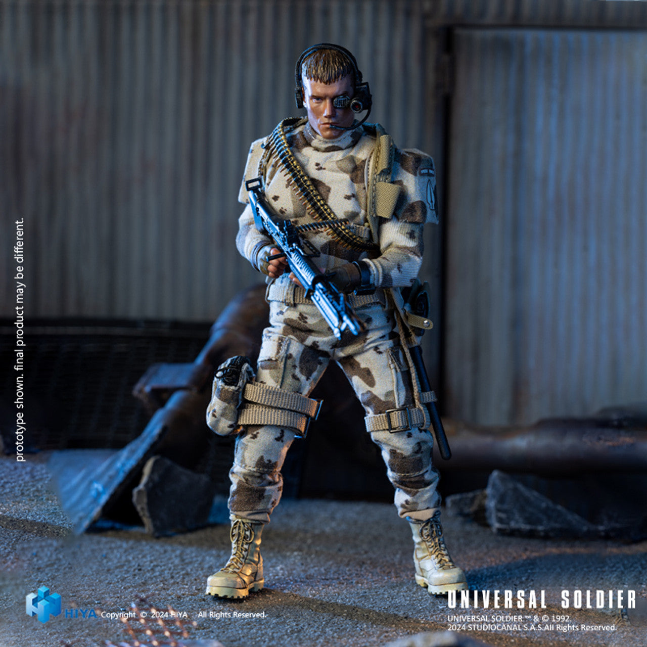 Preventa Figura Andrew Scott (PX Previews Exclusive) - Universal Soldier - Exquisite Super Series marca HIYA ESU0254 escala pequeña 1/12