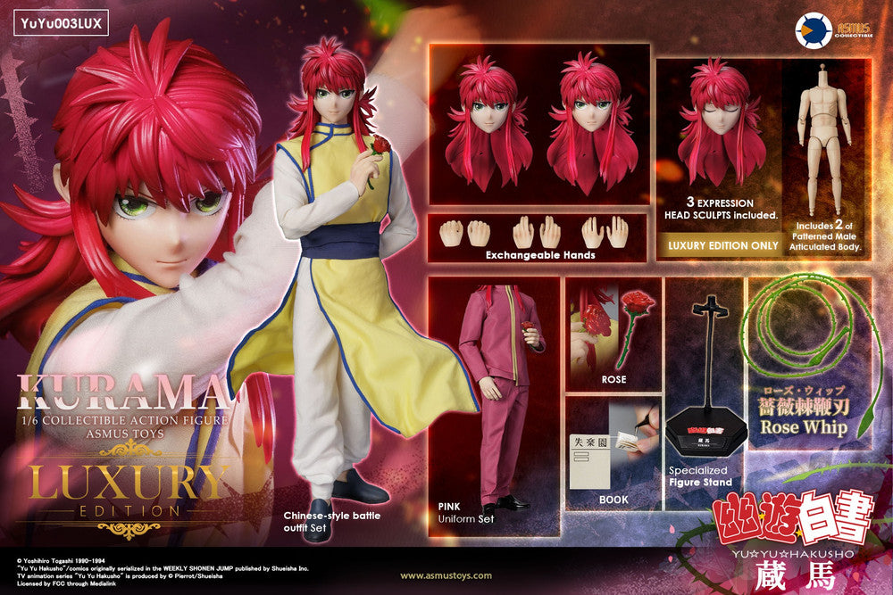 Preventa Figura Kurama - Yu Yu Hakusho marca Asmus Toys YUYU003LUX escala 1/6