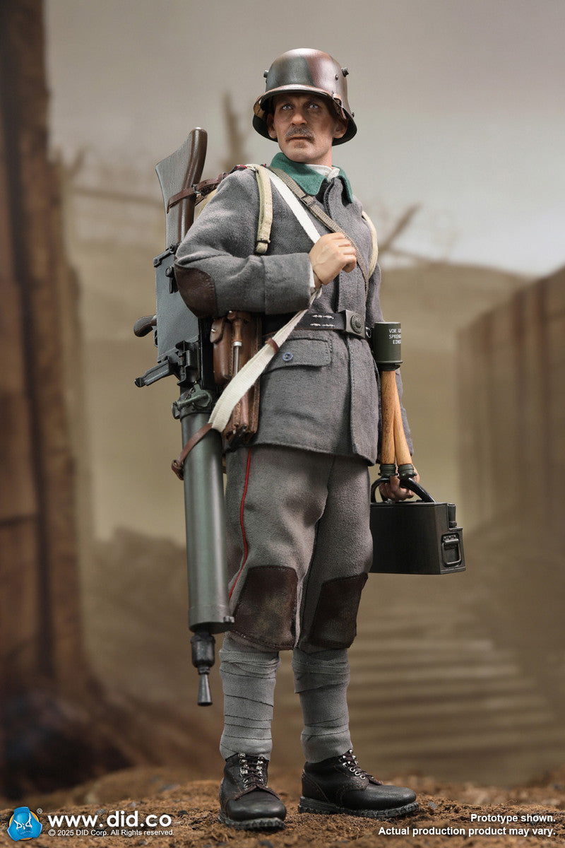 Preventa Figura Arthur - WWI German MG08 Machine Gunner marca DID D11015 escala 1/6
