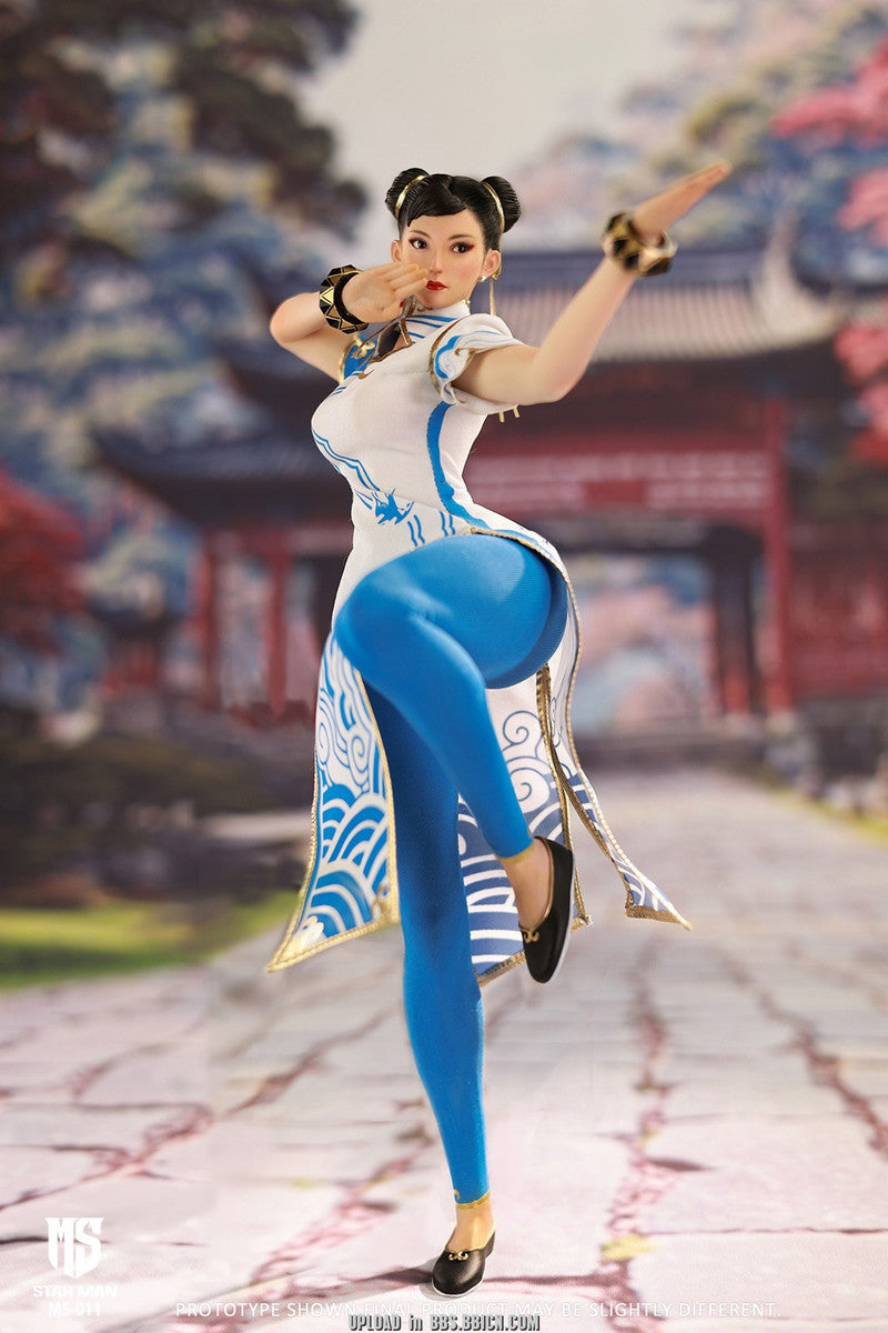 Preventa Figura Fighting Goddess (Blue Cloud White Cheongsam version) marca Star Man MS-011 escala 1/6