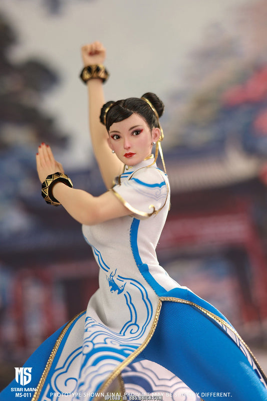 Pedido Figura Fighting Goddess (Blue Cloud White Cheongsam version) marca Star Man MS-011 escala 1/6
