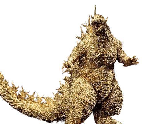 Preventa Estatua Godzilla (Gold version) (Limitado) - Godzilla Minus One - Ichibansho Series marca Bandai Spirits (23 cm)