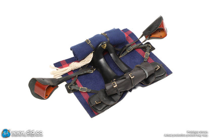 Preventa Figura Caballo de Guerra marrón-rojo (de pie) marca DID E60082 escala 1/6