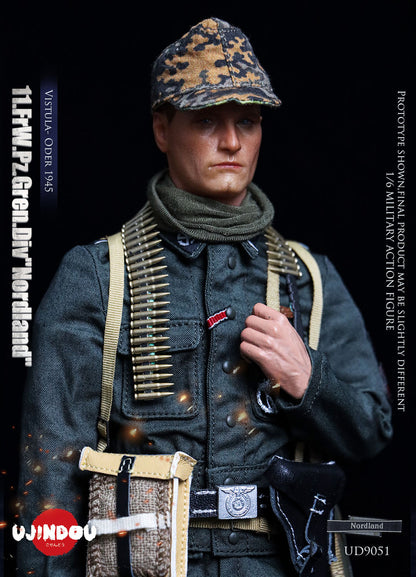 Preventa Figura WWII 11.FrW.Pz.Gren.Div "Nordland" - Vistula- Oder 1945 marca Ujindou UD9051 escala 1/6