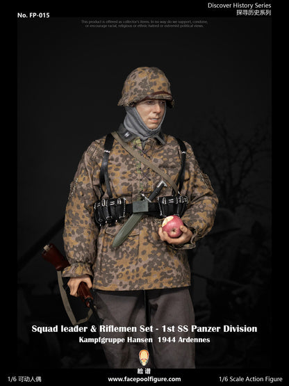 Preventa Figura Riflemen - Discover History Series - 1st Panzer Division 1944 marca Facepool FP015B escala 1/6