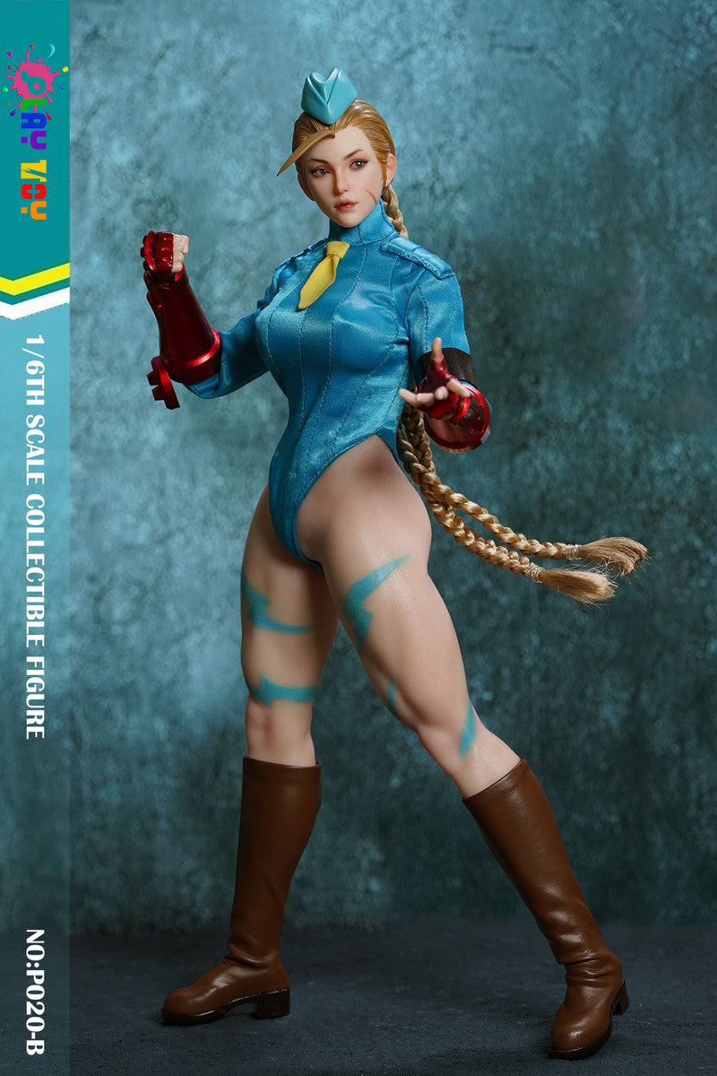 Pedido Figura Female Fighter (Blue) marca Play Toy P020B escala 1/6