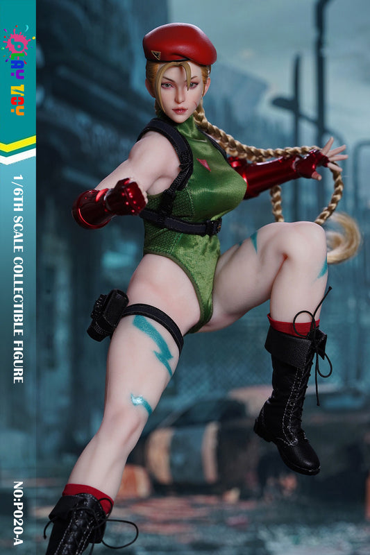 Preventa Figura Female Fighter (Green) marca Play Toy P020A escala 1/6