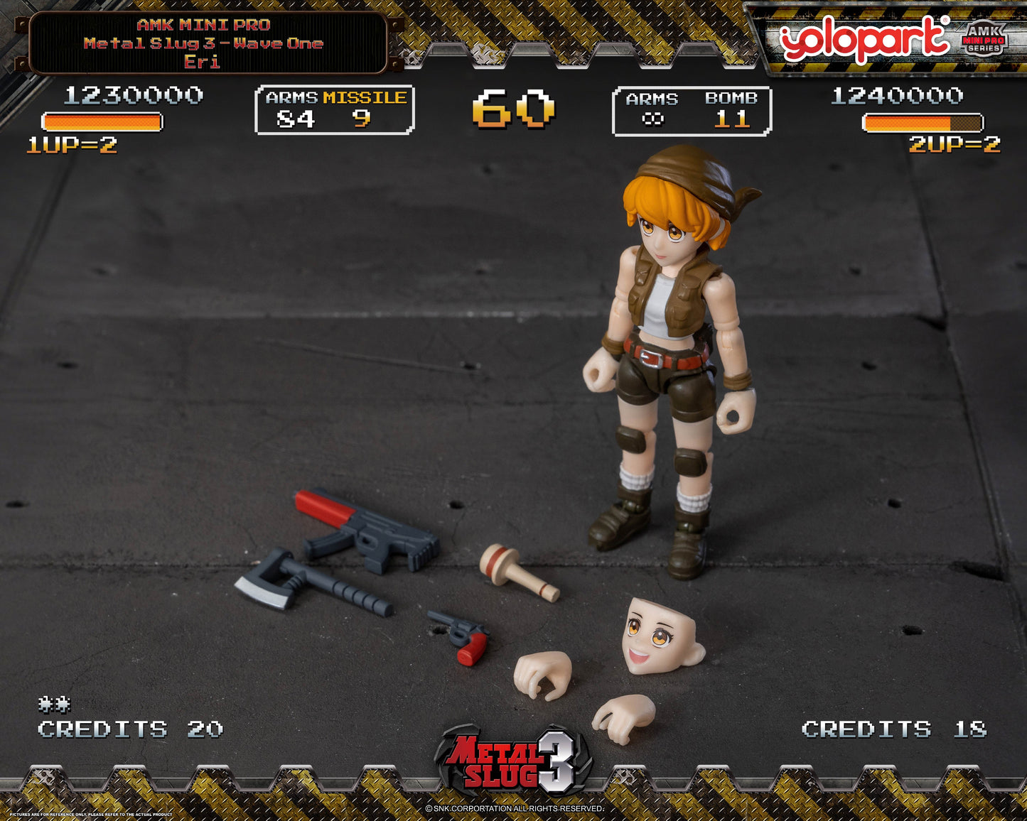 Preventa Figuras METAL SLUG 3 Serie 1 - AMK Mini Pro Series - Model Kit marca Yolopark