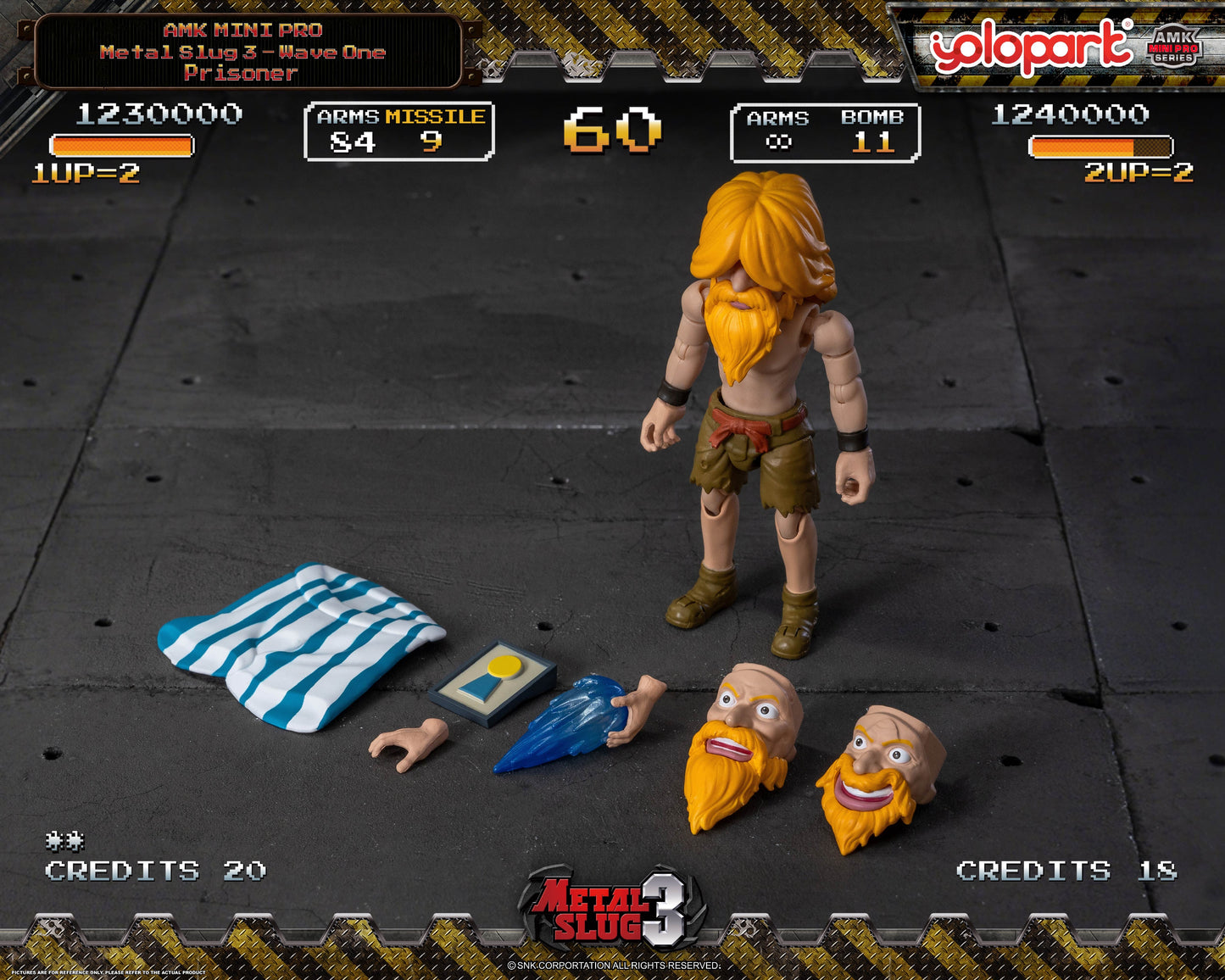 Preventa Figuras METAL SLUG 3 Serie 1 - AMK Mini Pro Series - Model Kit marca Yolopark