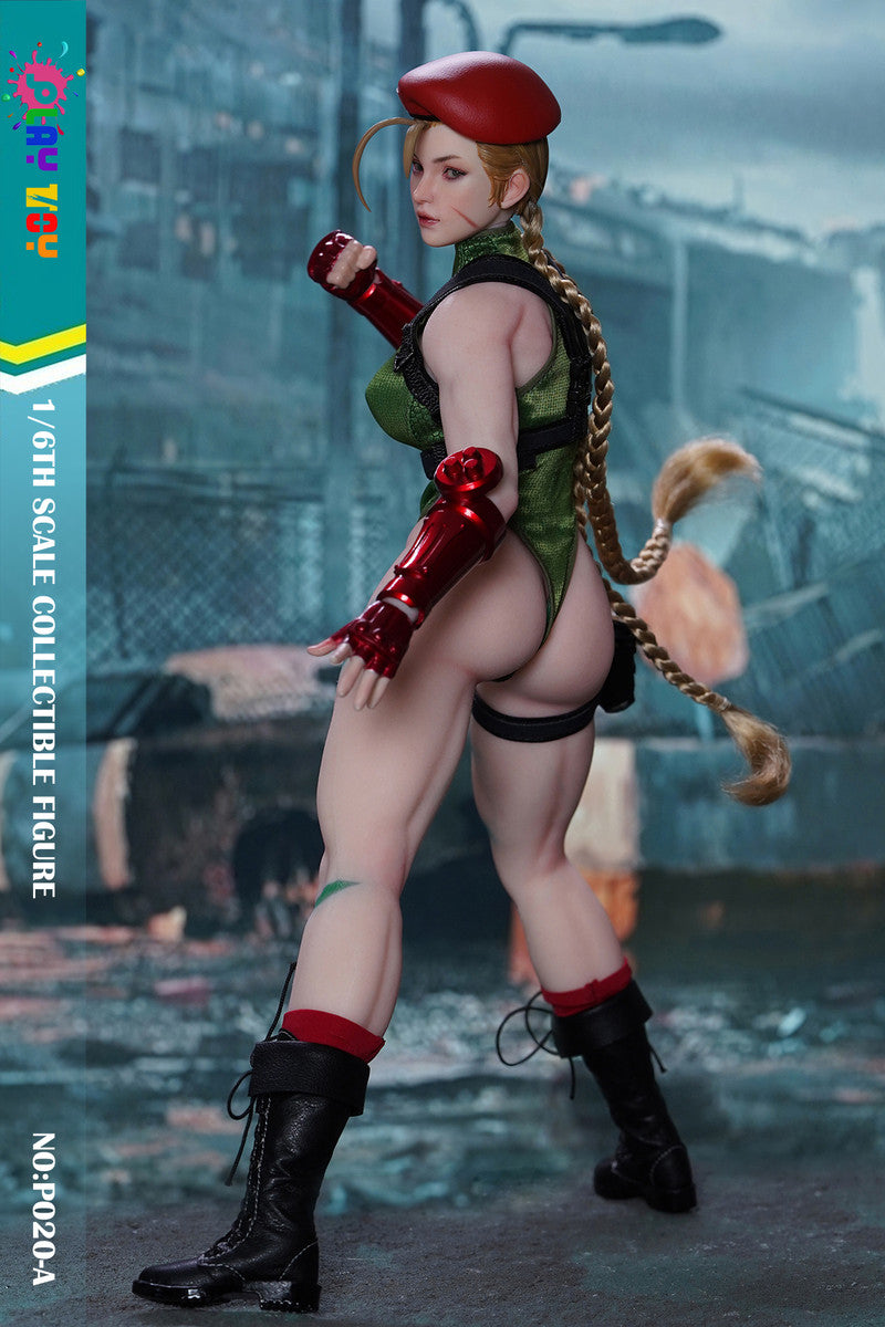 Preventa Figura Female Fighter (Green) marca Play Toy P020A escala 1/6