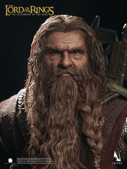 Preventa Figura GIMLI (Cabello enraizado) - The Lord of the Rings: The Fellowship of the Ring marca INART A033 Queen Studio escala 1/6