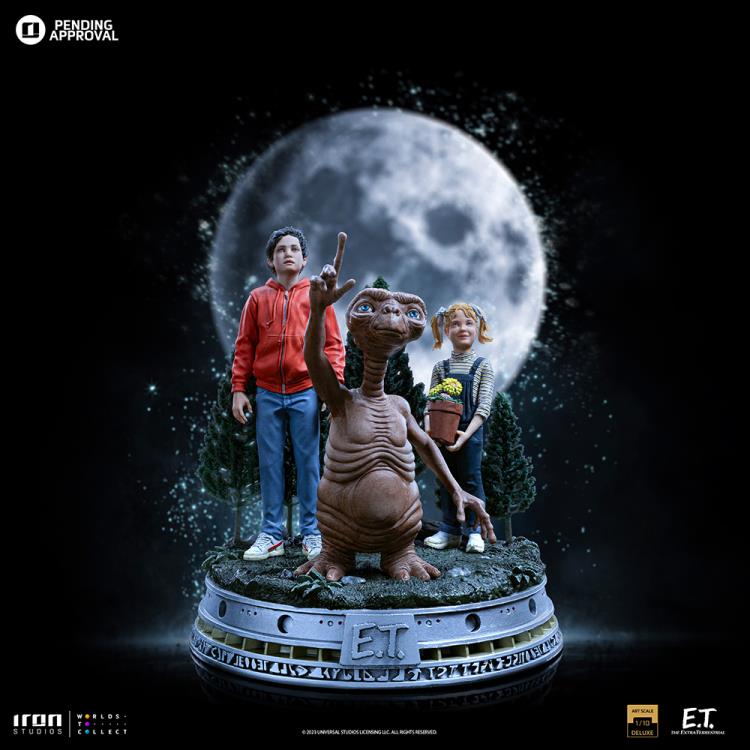 Preventa Estatua E.T., Elliot, y Gertie DELUXE - E.T. the Extra-Terrestrial - Limited Edition marca Iron Studios escala de arte 1/10