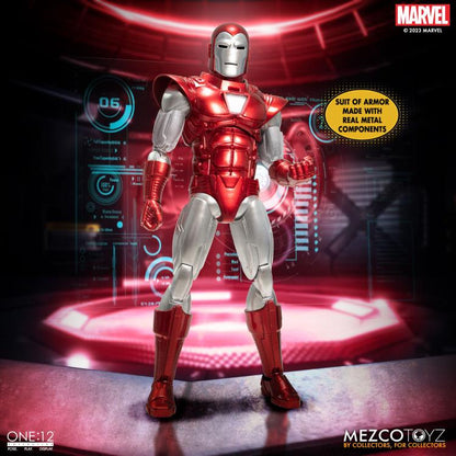 Pedido Figura Iron Man (Silver Centurion) - Marvel Comics One:12 Collective marca Mezco Toyz 76492 escala pequeña 1/12