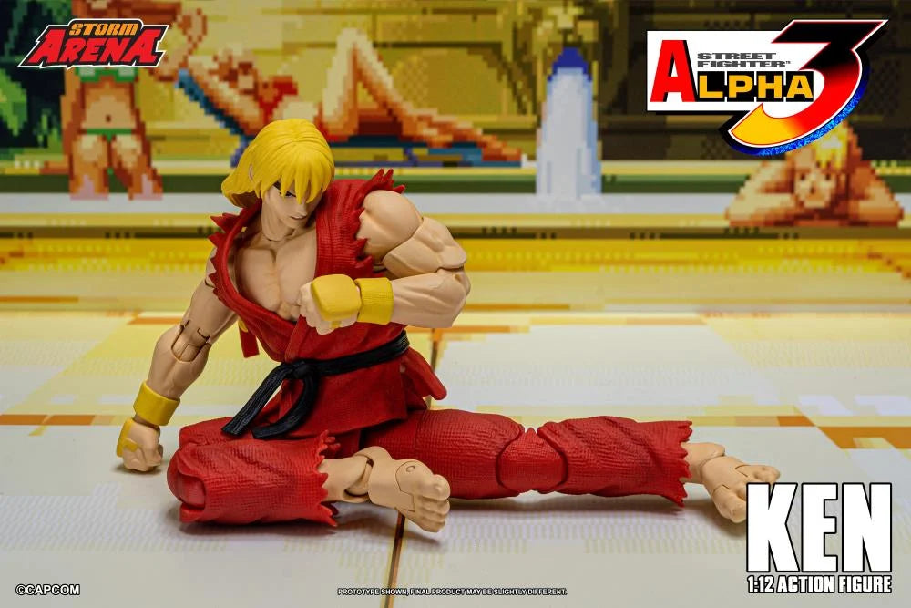 Preventa Figura KEN (Storm Arena) - Street Fighter Alpha 3 marca Storm Collectibles SFSA01 escala pequeña 1/12