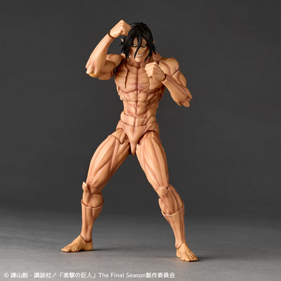 Preventa Figura Attack Titan (Eren Yeager) - Shingeki no Kyojin (Attack On Titan) - Amazing Yamaguchi Revoltech NR155 marca Kaiyodo (17 cm) (relanzamiento)