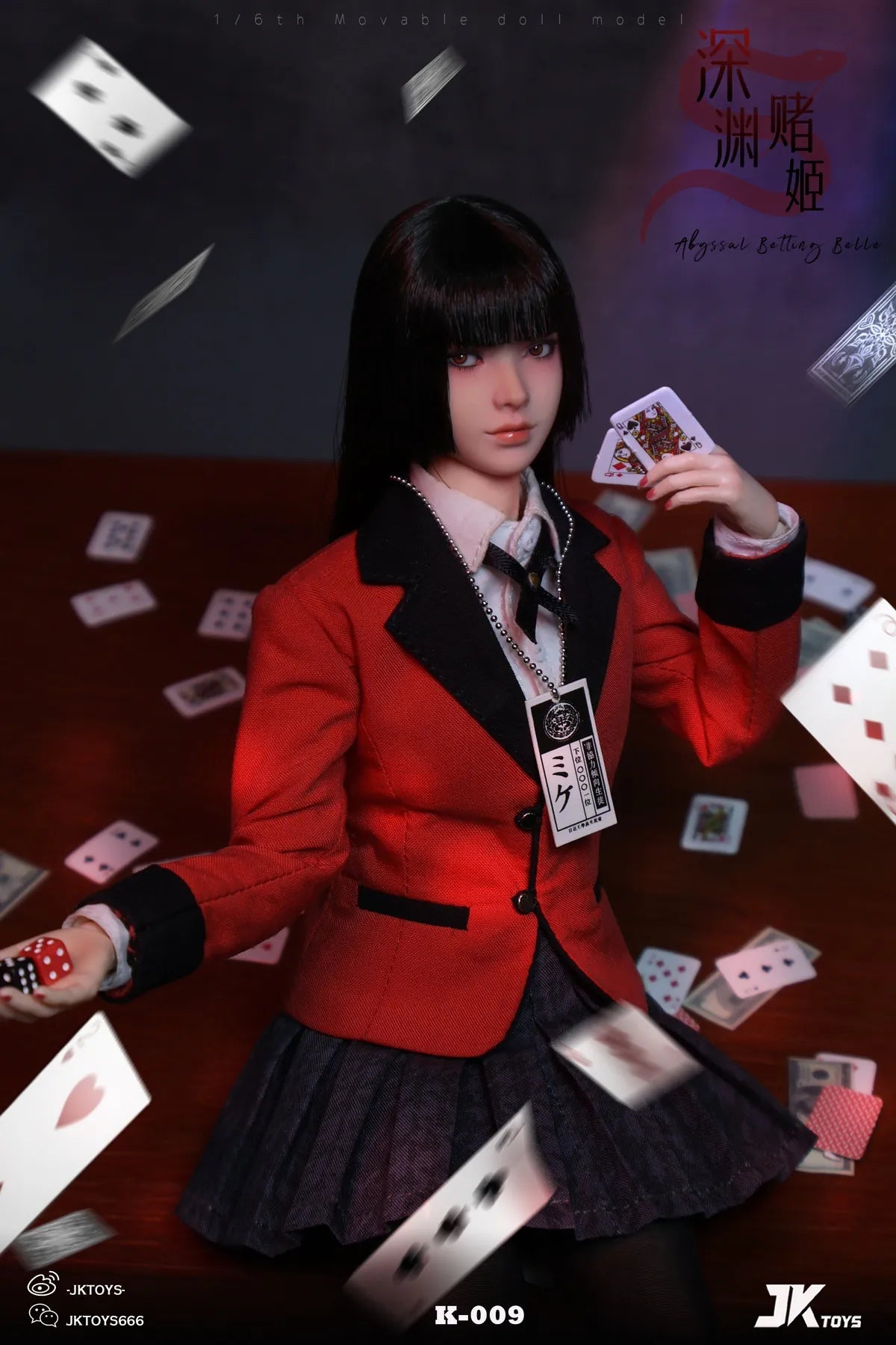 Preventa Figura Yumeko Cosplay - Abyssal Betting Belle marca JKToys K-009 escala 1/6
