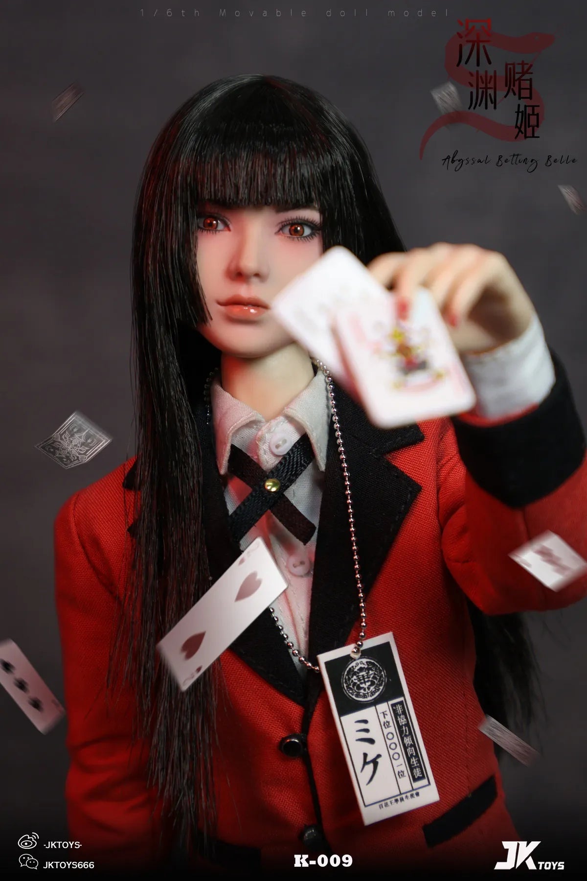 Preventa Figura Yumeko Cosplay - Abyssal Betting Belle marca JKToys K-009 escala 1/6