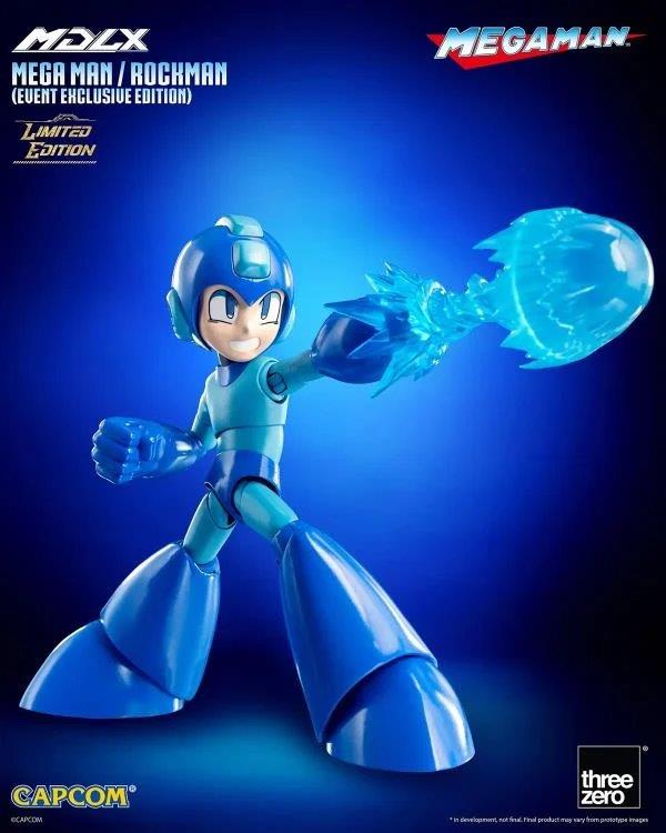 Preventa Figura MDLX Mega Man / Rockman (Event Exclusive version) (Edición Limitada) marca Threezero 3Z0572 escala pequeña 1/12