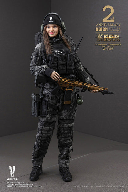 Pedido Figura KERR Python Stripe Female Soldier (Police Black) (Edición Exclusiva - Limitada) marca Verycool VCF-2050S escala 1/6