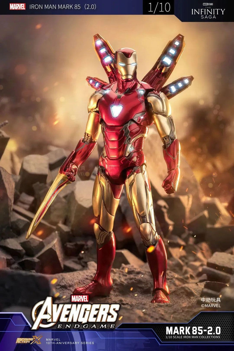 Pedido Figura Iron Man LXXXV MK85 2.0 (LED version) - Avengers: Infinity Saga marca ZD Toys escala pequeña 1/10 (18 cm)