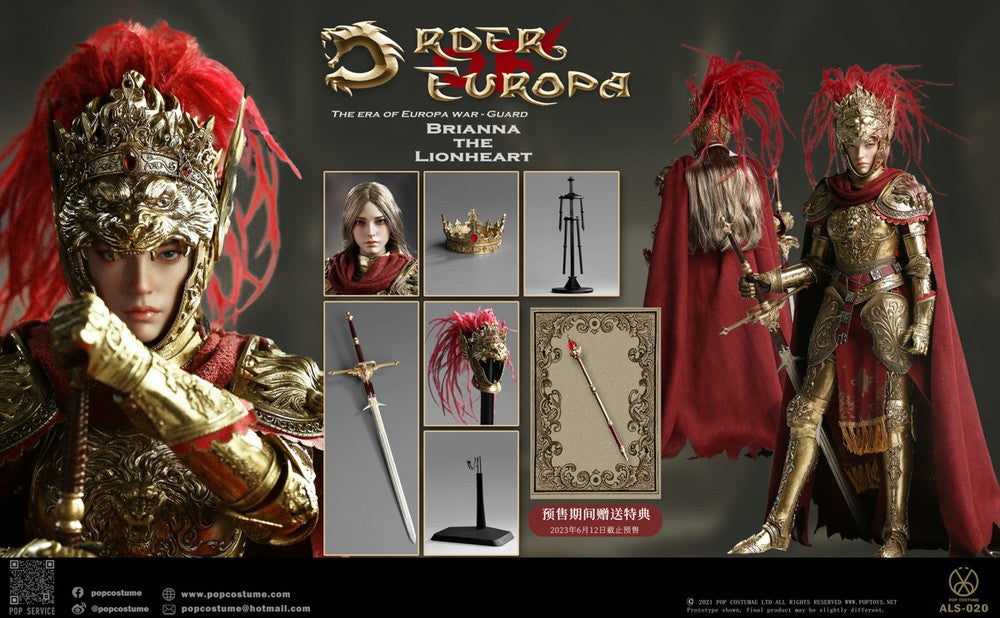 Pedido Figura The Lionheart Brianna (Armadura de cobre) - Order Europa marca POP Costume ALS-020 escala 1/6 (Limitada)