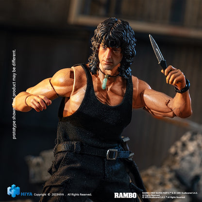 Preventa Figura John Rambo - Rambo III Exquisite Super Series marca HIYA ESR0100 escala pequeña 1/12