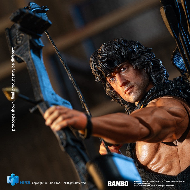 Preventa Figura John Rambo - Rambo III Exquisite Super Series marca HIYA ESR0100 escala pequeña 1/12