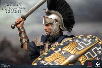 Preventa Figura Silver Armored Roman Guard marca Haoyutoys HH18073 escala 1/6