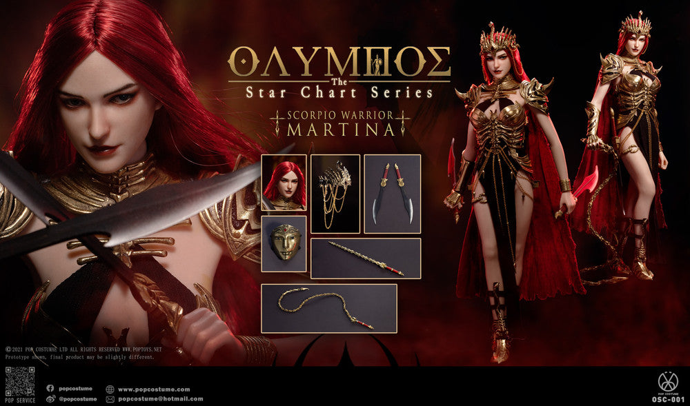 Preventa Figura Martina (Armadura de cobre) - Olympus Scorpion Warrior marca POP Costume OSC-001 escala 1/6