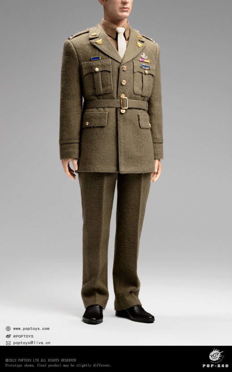 Preventa Traje Uniforme de Capitán / Captain Uniform Suit marca Poptoys X40 escala 1/6