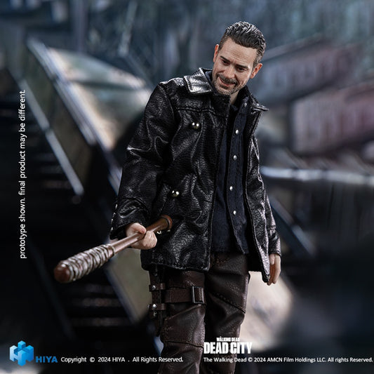 Preventa Figura Negan- The Walking Dead - Exquisite Super Series marca HIYA ESW0307 escala pequeña 1/12