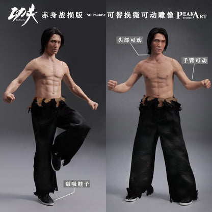 Preventa Figura Kung Fu (Naked Battle Damaged Edition) marca Peakart Studio PA2405C escala 1/6